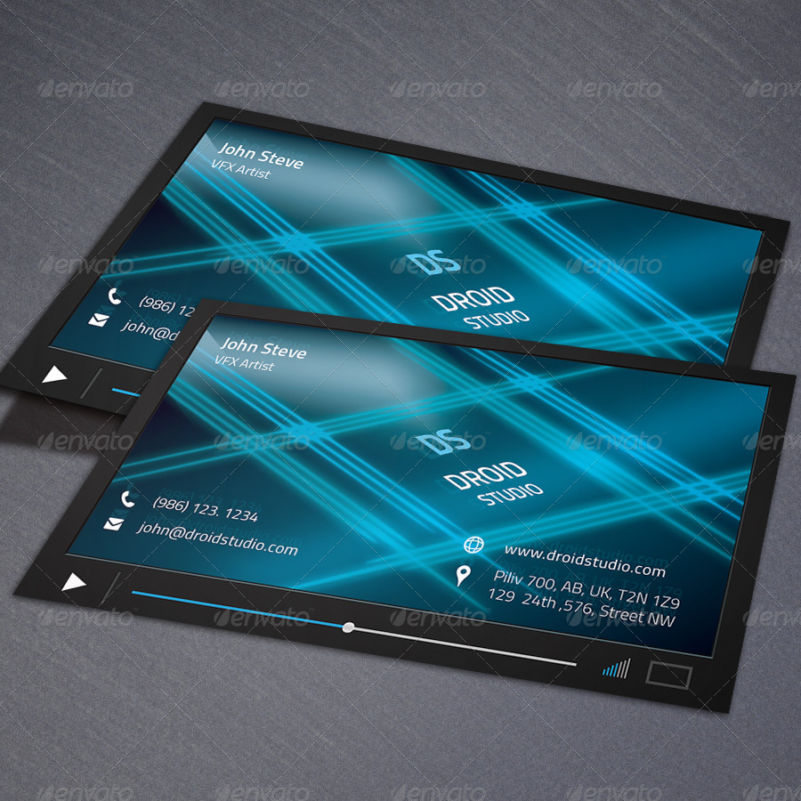 Creative Youtube Style Business Card by oksrider GraphicRiver
